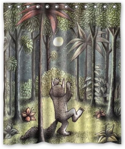 Where the Wild Things Are Custom Shower Curtain 60" x 72"