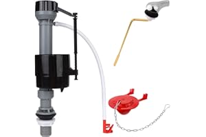 2 Inch Universal Toilet Tank Replacement Kit, Toilet Flush Flapper Repair Kit, Toilet Flusher Fill Valve with Low Flow Flappe