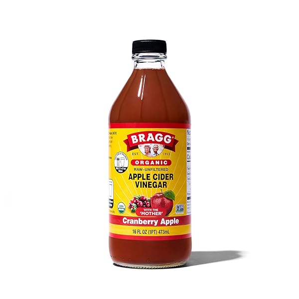 BRAGG ORGANIC APPLE CIDER VINEGAR CRANBERRY APPLE BLEND...