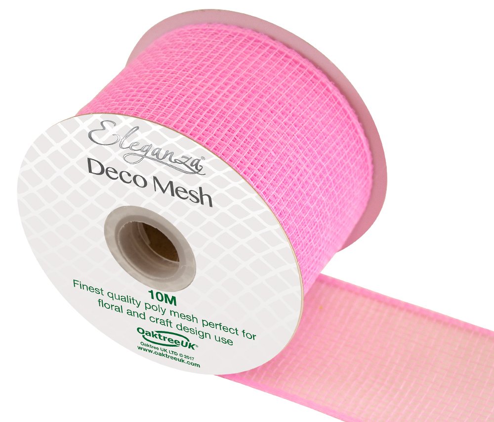 Eleganza Deco Mesh 63mm x 10m Lt. Pink No.21