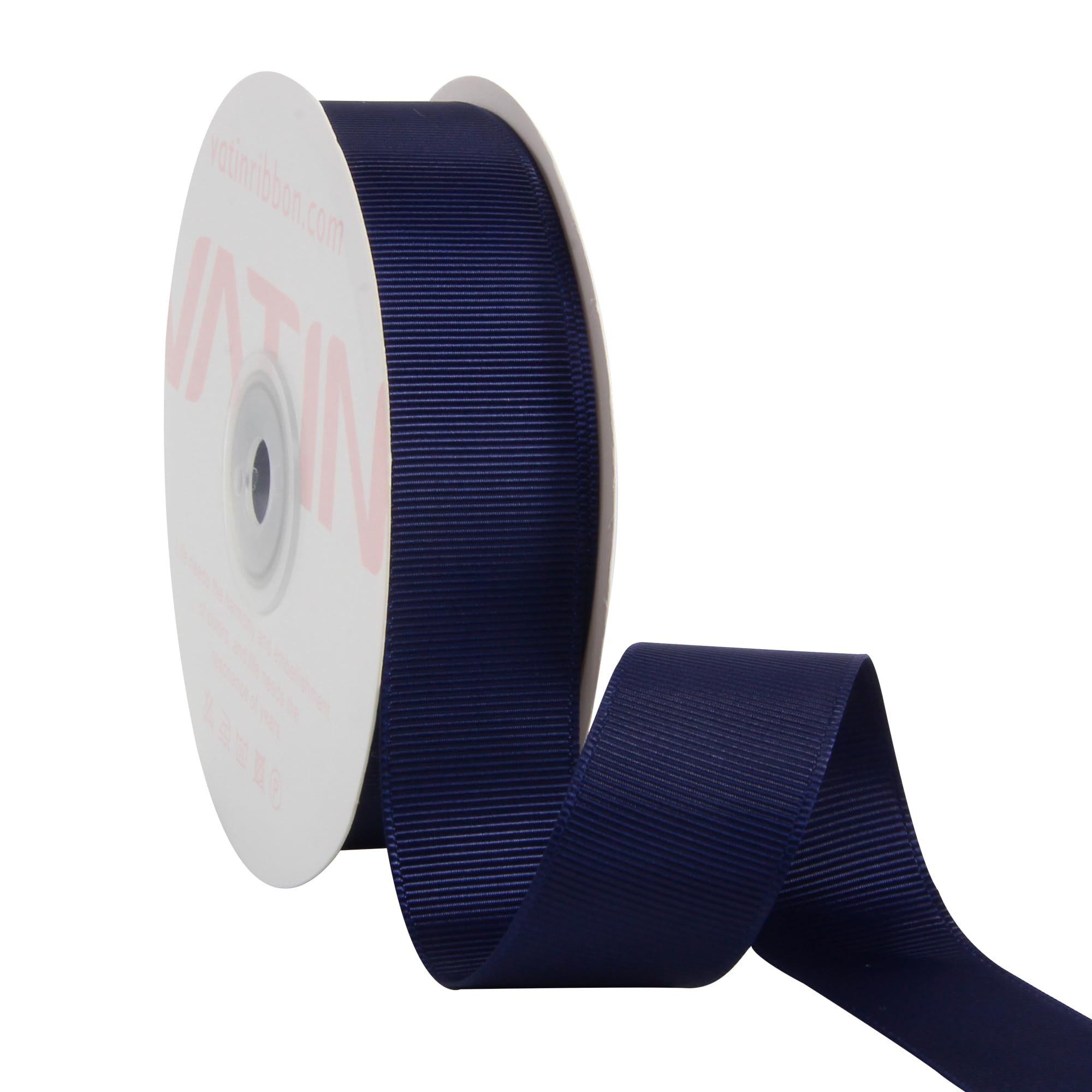 VATIN 25 mm Light Navy Grosgrain Ribbon 23 Metres Perfect for Wedding Decor, Wreath, Baby Shower,Gift Package Wrapping and Other Projects