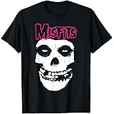 Misfits Pink Logo Skull T-Shirt