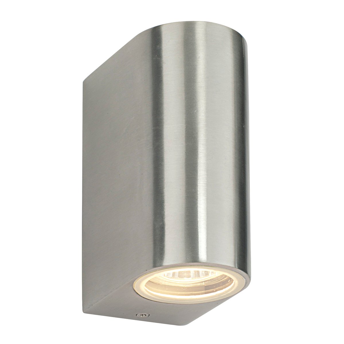DORON Double Aluminium and Glass Outdoor GU10 Wall Light IP44 Up/Down Outdoor Wall Light