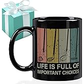 Gououoii Life is Full of Important Choice Mug Golf Gifts for Dad 11OZ - Funny Golf Gift for Men, Husband - Golfer Gifts for Christmas Birthday