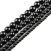 Natural Black Onyx Beads for Jewelry Making 14mm Round Semi Precious Gemstone 15 inch(28pcs/Strand)