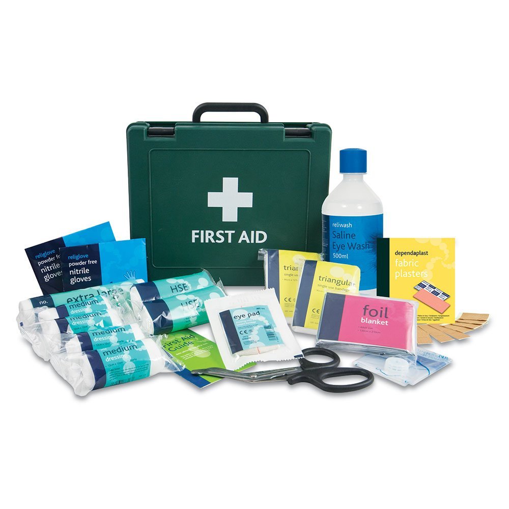 Reliance Medical REL130 HGV First Aid Kit, Wood Box, Small