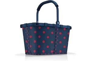 reisenthel carrybag mixed dots red - Sturdy shopping basket with plenty of storage space and practical inner pocket - Elegant and water-repellent design