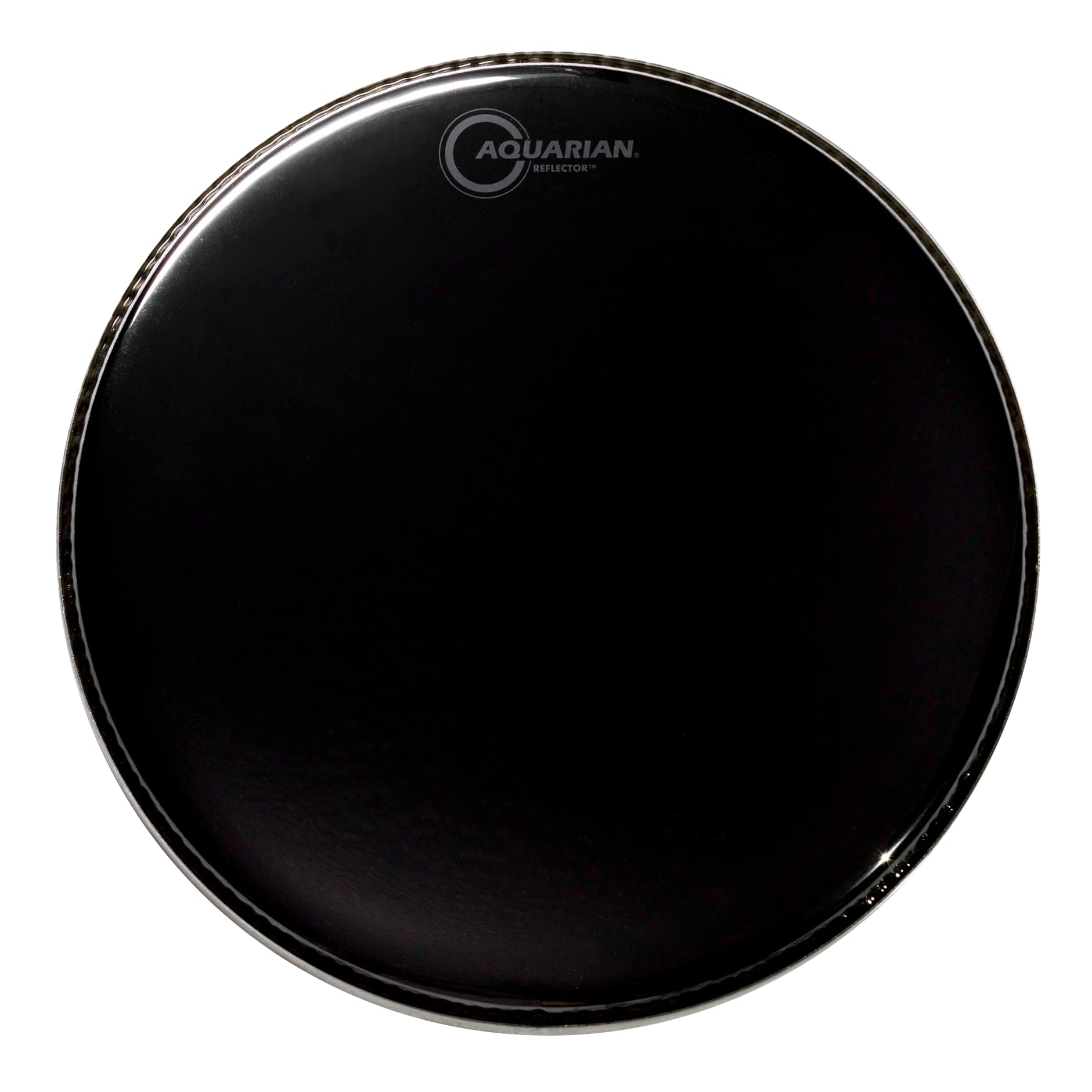 Aquarian REF12 Reflector Series - 12 inch Drumhead - Black Mirror Finish