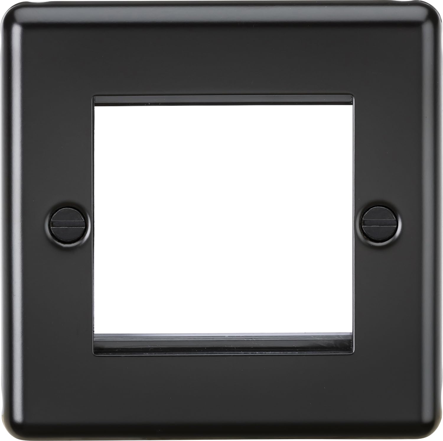 Knightsbridge 2G Modular Faceplate - Matt Black — image 1