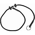Dingo Gear Choke Collar for Dog Training Handmade of Cord with 2 Limiters Waterproof Black L S04049