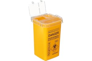Ciieeo Sharps Container 0.26 Gallon - Portable Needle Disposal Container for Diabetics, Tattoo Artists & Home Use - Travel Si