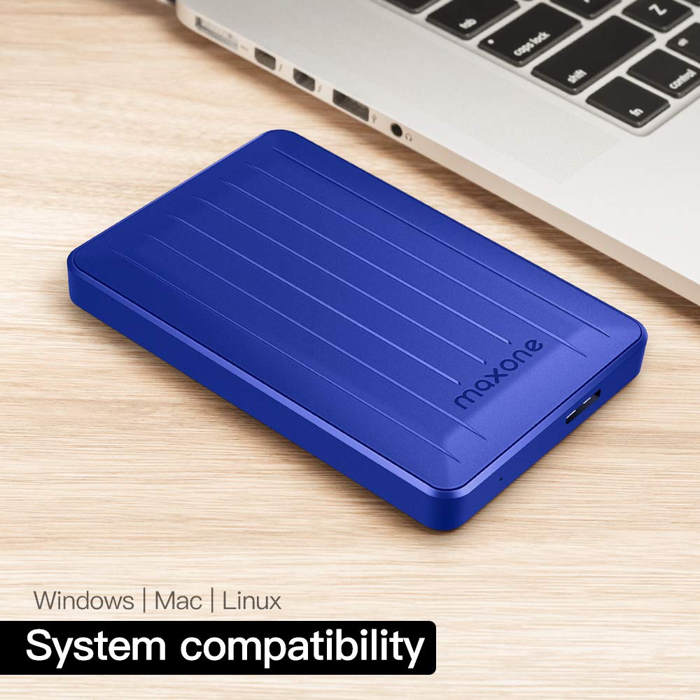 320GB Portable External Hard Drive- 2.5 Inch External Hard Drives for Laptop,Desktop,Xbox one,PS4,Wii U,MacBook,Chromebook (320GB, Blue)