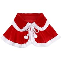 Capa Corta Roja Y Gorro De Navidad Para Mujer – Disfraz De Mamá Noel Con Terciopelo Y Piel Sintética Blanca, Ideal Para Fiestas Y Reuniones