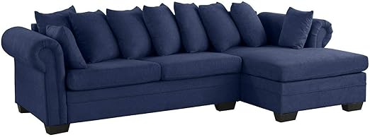 Amazon Com Rabinyod Bulan Navy Blue Modern Large Fabric Sectional
