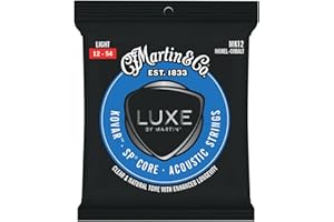 LUXE BY MARTIN® Kovar™ SP® Core Guitar Strings – Light Gauge | Nickel-Cobalt Alloy Wrap with SP Core | Lower Tension, Balanced Tone, and Long-Lasting Performance