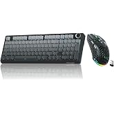 SOLAKAKA KI99 Pro and SM600,Wireless Keyboard and Mouse Combo for Gaming
