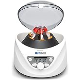 ONiLAB Lab PRP Benchtop Centrifuge 6x15mL/10mL/7mL/1.5-5ml, 300-5000rpm(Max. 2600xg RCF),LCD Digital Desktop Lab Centrifuge Timer 30sec-99min, Two Quick Start Programs