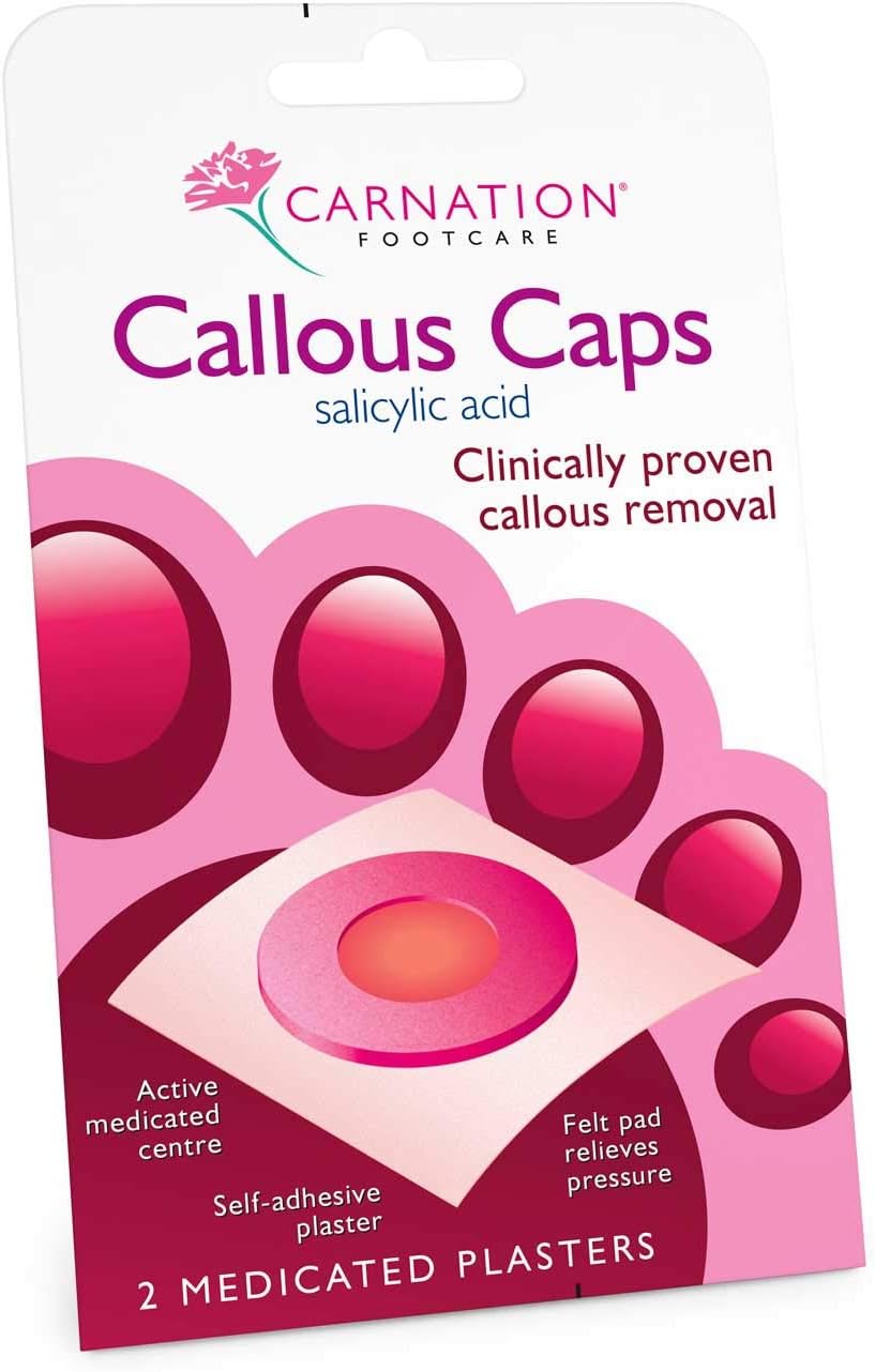 CARNATION Callous Remover Cap Medical Device Soft Circular Ring Felt Pink