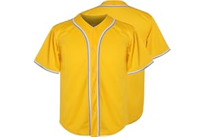 Ayoubaus Youth Blank Baseball Jersey, Shirts Kid's Short Sleeve Children's Sports Jersey