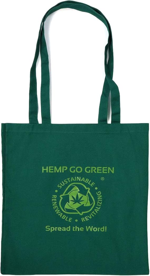 Hemp Go Green 100 Hemp Tote Bag 6 oz. Hemp Canvas LightWeight but SuperStrong Reusable