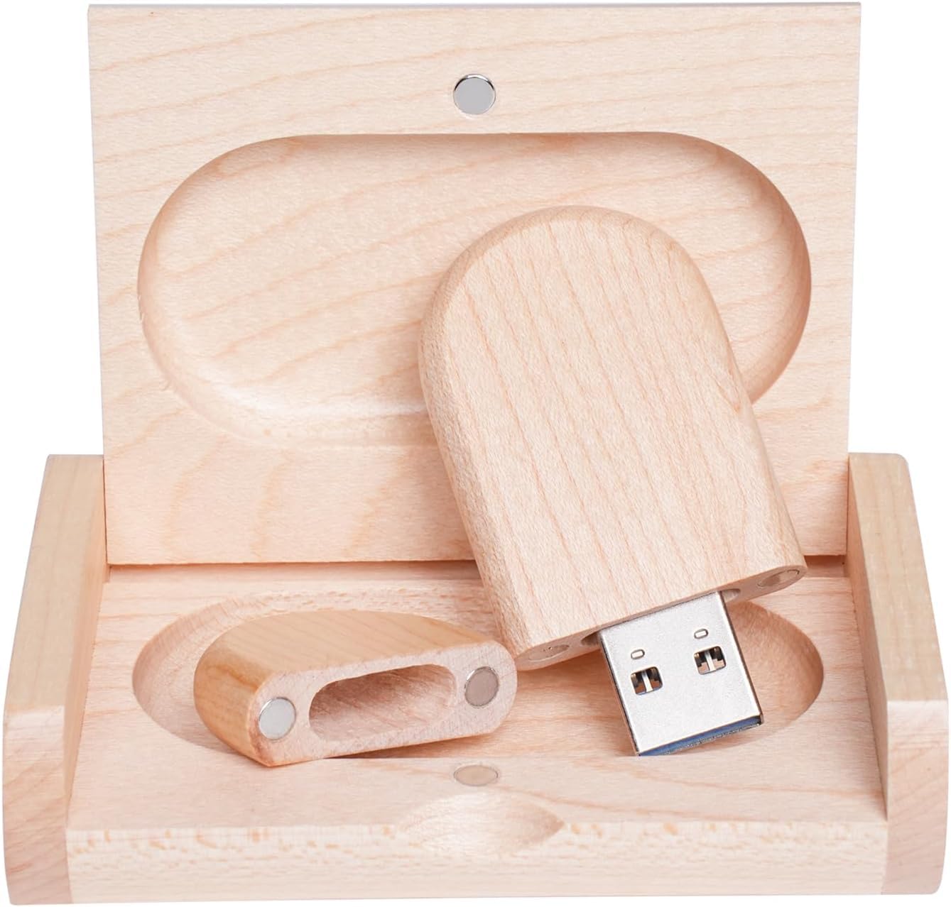 Yaxiny Maple Wood 3.0 16GB USB Flash Drive USB Disk Memory Stick with Wooden Box