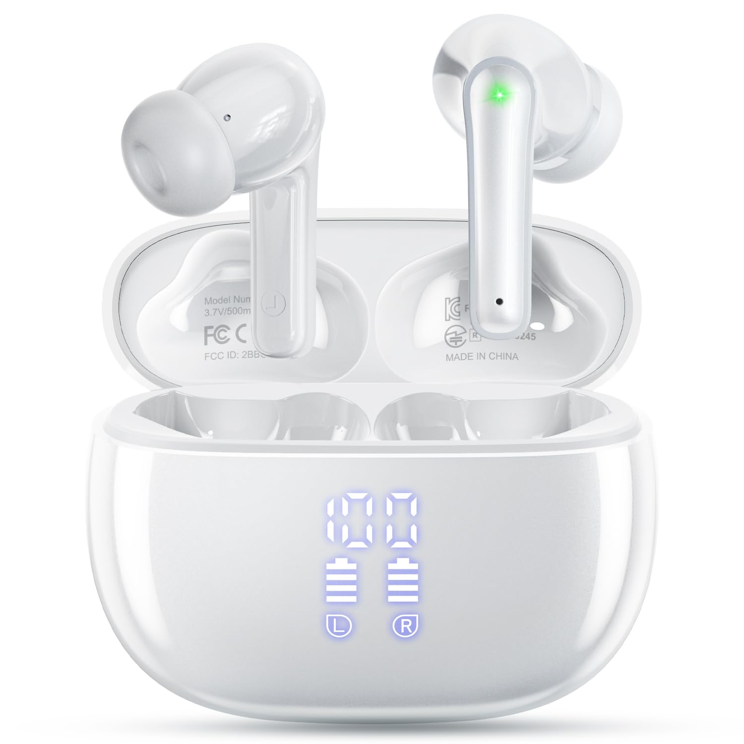 Photo 1 of ***FACTORY SEALED***HUIFU Wireless Earbuds, Bluetooth 5.3 Ear Buds, Headphones with Clear Stereo Sound, 40H Playtime with LED Digital Display, IPX7 Waterproof Earphones Built-in Mic for Phone Tablet Sports Workout
