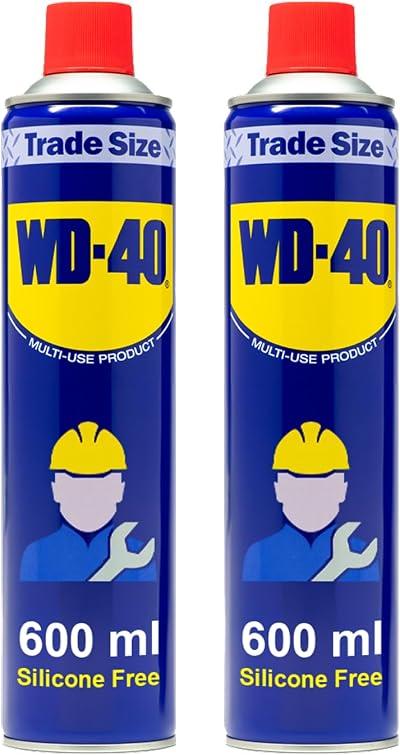 WD-40 Multi Use Lubricant Spray Original Twin Pack 2 x 600ml