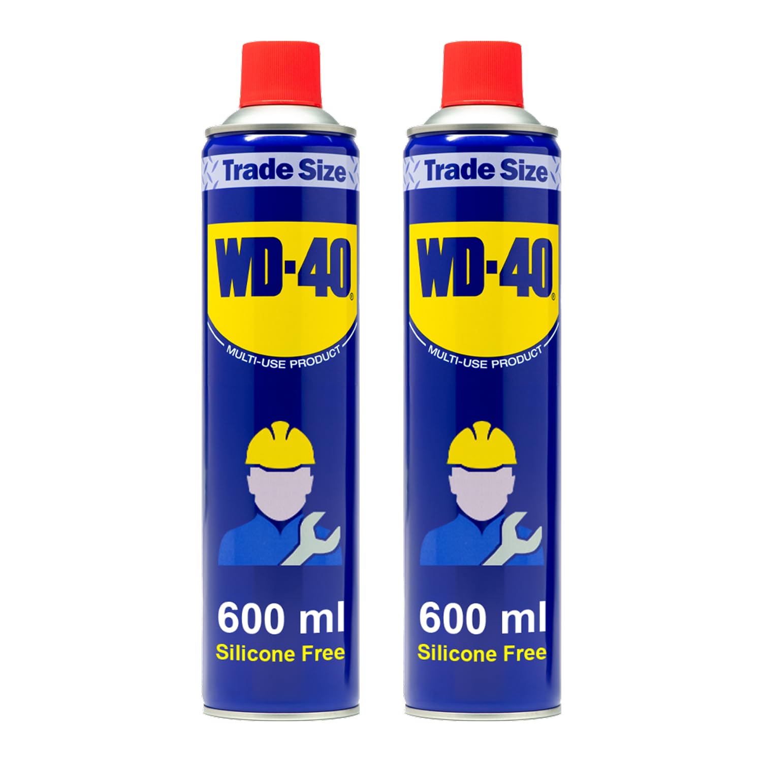 WD-40 Multi Use Lubricant Spray Original Twin Pack, WD40 Spray Lubricant for Maintenance, Rust Protection, and Water Displacement, on Gears, Threads, and Hinges, 2-Pack