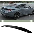 FITS 2021-2024 Hyundai Elantra Glossy Black OE Style Rear Window ROOF Spoiler Visor