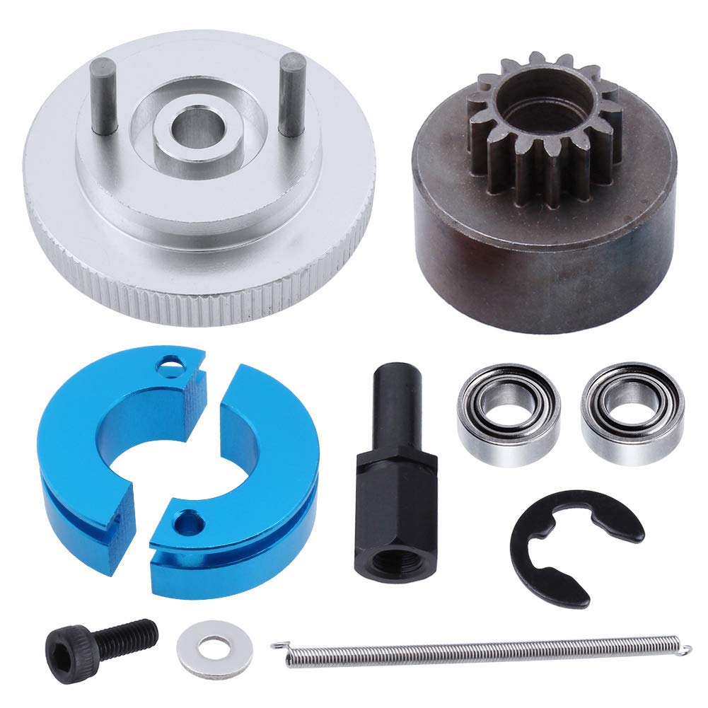 Photo 1 of RC 14T Clutch Bell + Shoes with Spring +Flywheel Assembly Kit Set for Redcat Volcano S30 SH-18 VX-18 Nitro Engine Parts