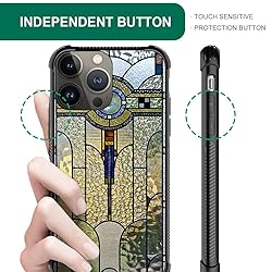 CARLOCA Compatible with iPhone 15 Pro Case,Art Deco