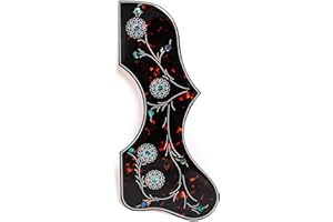 ALLJITA Acoustic Guitar Pickguard, Thickened 2mm Self-Adhesive Pick Guard Scratch Plate, for Gibson J-200 SJ-200 Acoustic Folk Guitar Parts (A)