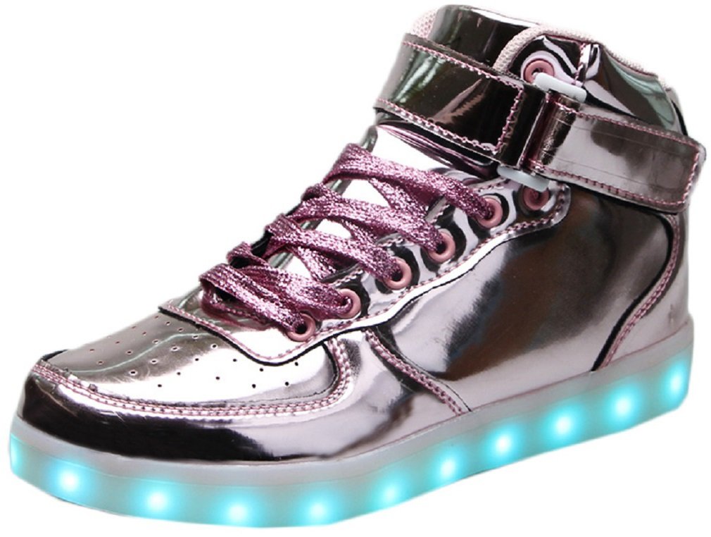 pink and chrome sneakers