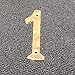 Bebarley 4 Inch Premium Bright Solid Brass Door House Numbers and Street Address Plaques Numbers for Residence and Mailbox Signs.