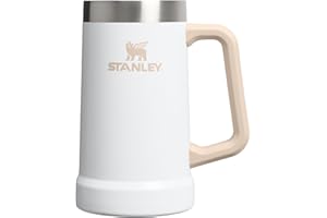 Stanley Stay-Chill Beer Stein 24 oz | Heavy Duty Big Grip Handle | Beer Tumbler Drink Cup, Holds 2 Cans | Insulated Stainless