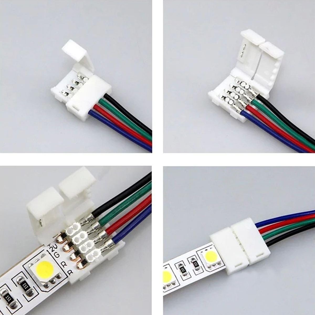WOWLED 10 x RGB 5050 3528 LED Strip Lights Connectors - Image 4