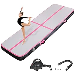 KIKILIVE Inflatable Air Gymnastics Tumbling Mat