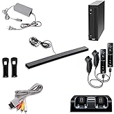 Nintendo Wii Console, Black Premium Bundle (Renewed)