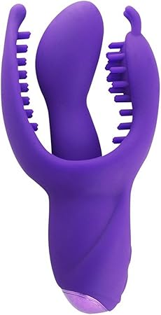 Amazon Chiffoned Gスポットバイブレーター シリコーン クリトリス バイブレーター 折り曲げ可能 ソフト トリプルクリトリプルクリトリアル刺激 アナル振動 レディース オードルトトイ パープル Chiffoned アダルトグッズ