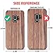 B BELK Galaxy S9 Case, [Slim to Beat] Soft Wood Hybrid Flexible TPU Cushion [Thin Matte] Premium Rubber Bumper Back Cover, Shock Resistant Wooden Shell for Samsung Galaxy S9 - Cherry
