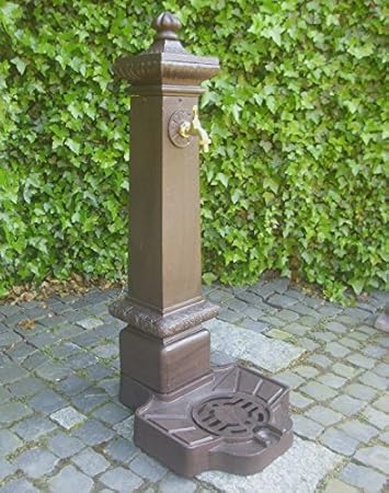 Dr 613 Standbrunnen Saule Brunnen Aluguss Garten Antik Nostalgie Stil Zapfsaule Neu Amazon De Garten