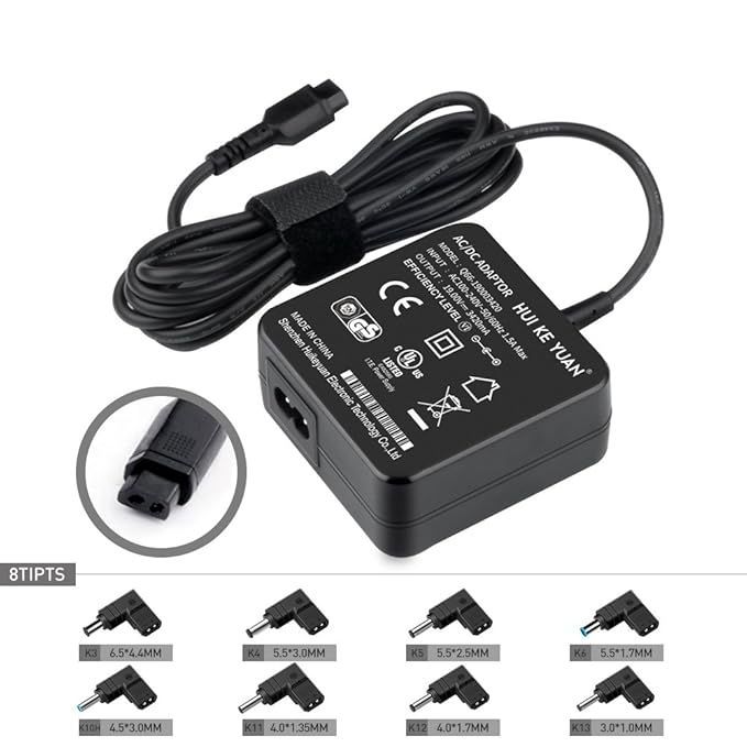 TUV GS HKY Universal Laptop Netzteil 65W 45W Ladegerät Ladekabel für ASUS Samsung Acer HP LG Lenovo Sony Toshiba Dell Fujitsu