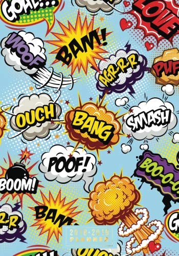 2018-2019 Planner: Cartoon Weekly & Monthly Schedule Diary | At A Glance, High School, College, Home by Signature Planner Journals