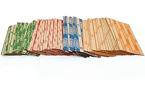 L LIKED 300 Assorted Flat Striped Coin Wrappers, 75 of Each Pennies, Nickels, Dimes and Quarters