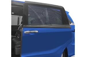 2 Packs Mesh Car Window Screen for MPV Sliding Door,Single Layer Sun Shade for Large Square Car SUV Truck Windows