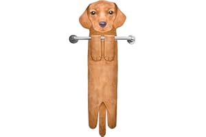 AGRIMONY Funny Dachshund Dog Hand Towels for Kitchen Bathroom - Dog Mom Dad Gifts for Women Men Teens Kids-Easter Mothers Fathers Days Valentines Housewarming Birthday Gifts for Animal Lovers