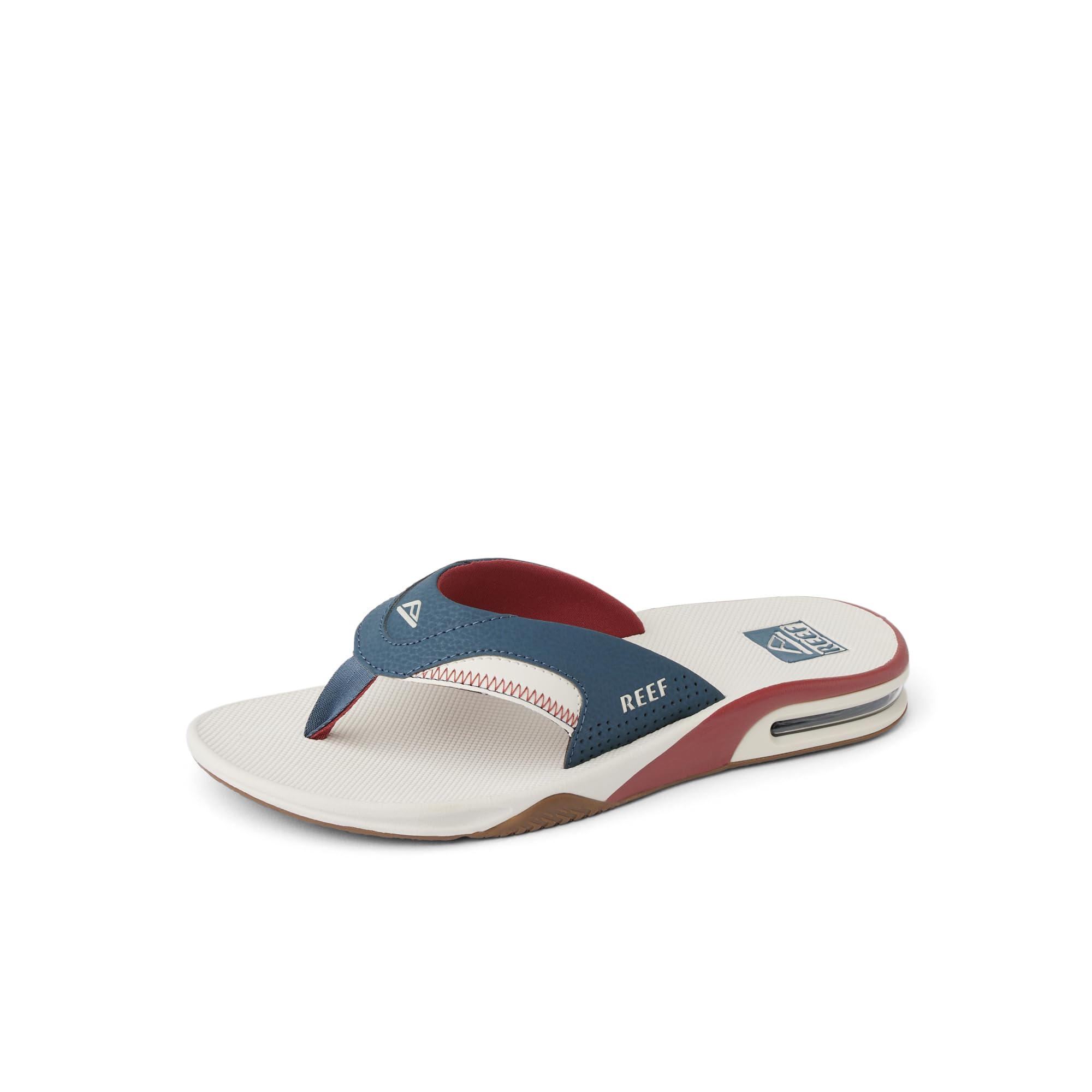 REEF Fanning Mens Bottle Opener Flip Flop, Arch Support, Durable Outsole, Water Friendly, Varsity, 9 Image REEF Fanning Mens Bottle Opener Flip Flop, Arch Support, Durable Outsole, Water Friendly, Varsity, 9 Image