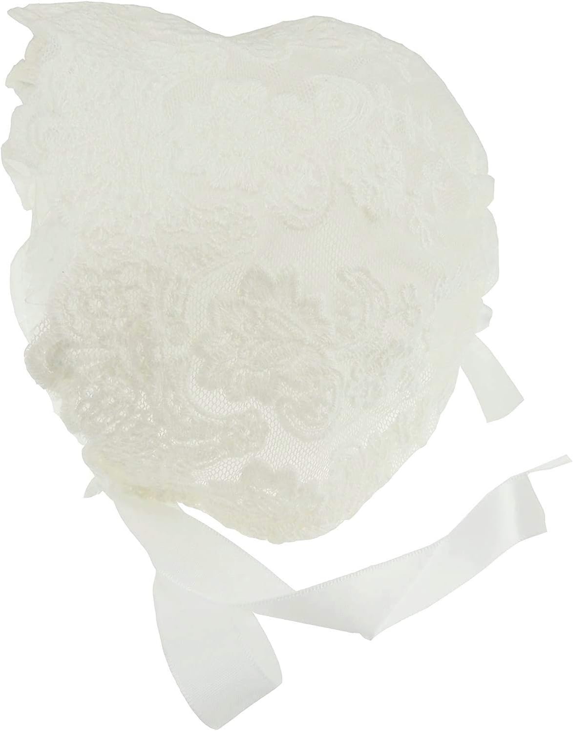 Baby Girls Boys Lace Embroidered Summer Christening Occasion Bonnet Ivory 0-3 Months