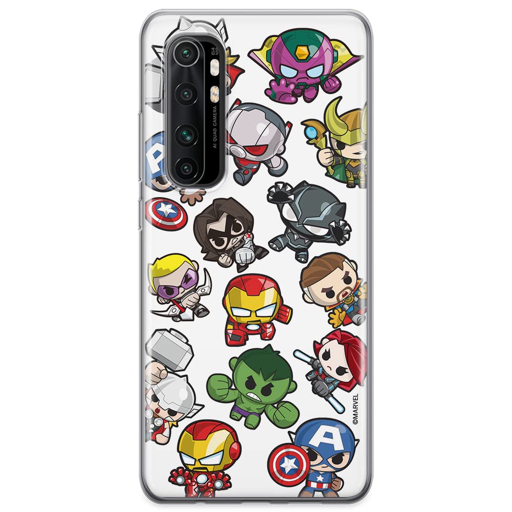 ERT GROUP mobile phone case for Xiaomi MI NOTE 10 Lite original and officially Licensed Marvel pattern Avengers 024 optimally adapted to the shape of the mobile phone, case made of TPU