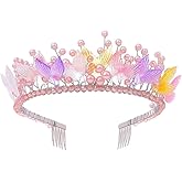 Campsis Mermaid Headpiece Beach Crown Headband Wedding Hair Accessoried for Women